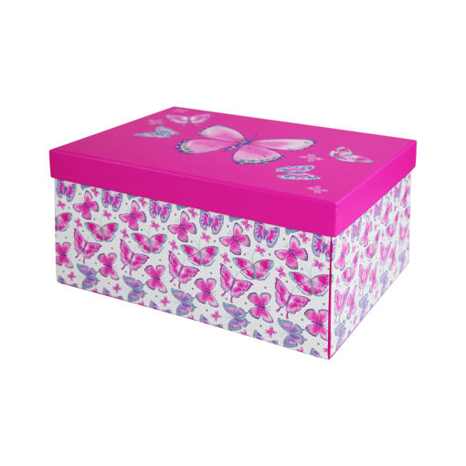 Picture of FLAT PACK GIFT BOX BUTTERFLIES